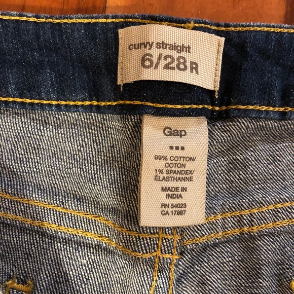 GAP jeans straight 6/28 R - Picture 3 of 3